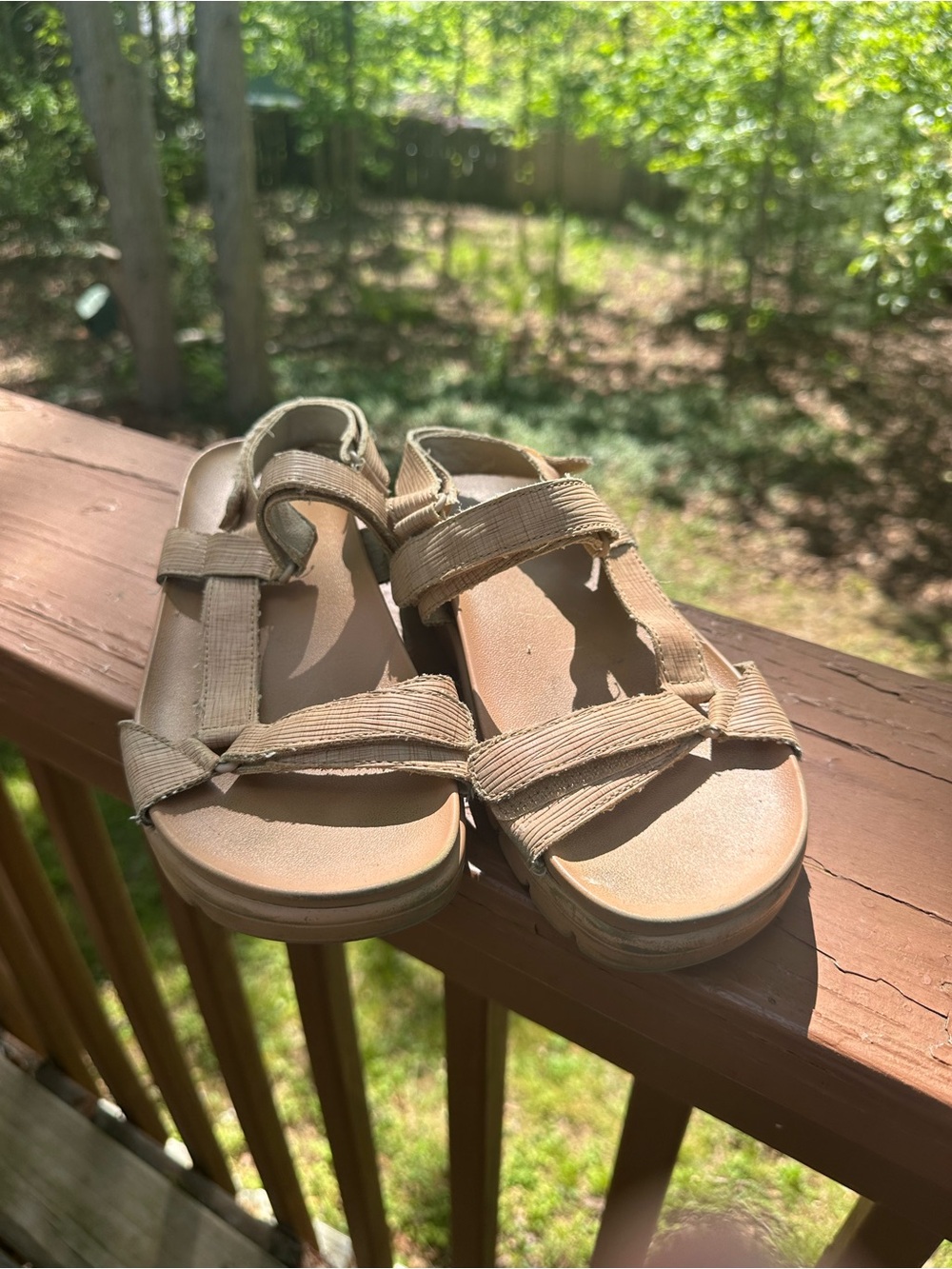 Alegria tan sandals